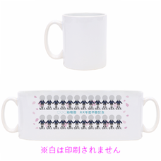 制服姿にみんなの顔写真を入れられる卒園マグカップをオリジナルでプリント　卒園祝いのテンプレート