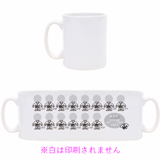 柔道部みんなの顔写真が入る記念マグカップをオリジナルでプリント　卒団記念のテンプレート