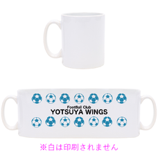 サッカーボールのイラストがおしゃれなマグカップをオリジナルでプリント　サッカーのテンプレート