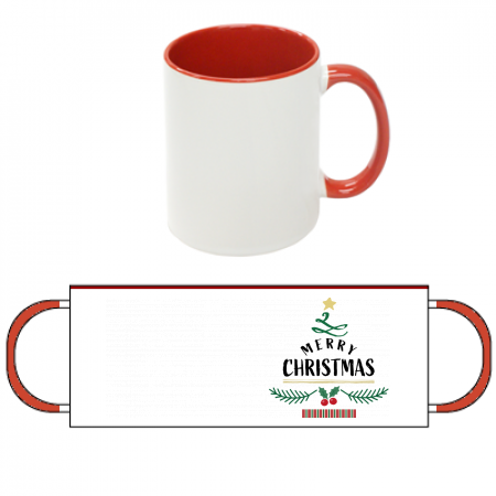2トーンマグカップ 無料テンプレート クリスマスツリーのロゴが可愛いマグカップ作例詳細 オリジナルプリント Jp公式