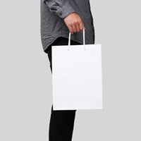 クラフトエンボスバッグ（M）