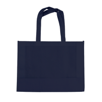 ブルー ノベルティ不織布スクエアトート（L）