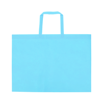 ブルー 不織布バッグ（大）