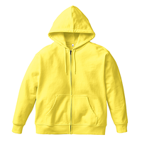 イエロー MARKLESS STYLE 8.4oz カスタムデザインフルジップパーカー