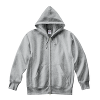 グレー Printstar 12.0oz ヘビーウェイト ジップパーカー(裏起毛)
