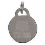 円形ステンレス迷子札