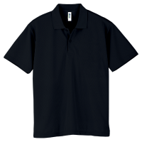 ブラック GLIMMER 4.4oz ドライポロシャツ
