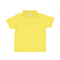 イエロー MARKLESS STYLE 4.2oz カスタムデザインポリエステルドライポロシャツ（キッズ）