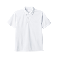 ホワイト MARKLESS STYLE 4.2oz カスタムデザインポリエステルドライポロシャツ