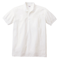 ホワイト Printstar 5.8oz ベーシックポロシャツ