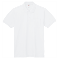 ホワイト Printstar 5.8oz ポロシャツ（ポケット付）