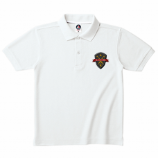 剣のエンブレム付ポロシャツをオリジナルでプリント　チームウェアのテンプレート　TRUSS 5.0oz ベーシックスタイル ポロシャツの無料デザインテンプレート