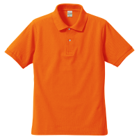 オレンジ United Athle 5.3oz ドライCVCポロシャツ