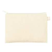 カラーファスナーキャンバスフラットポーチ（S）