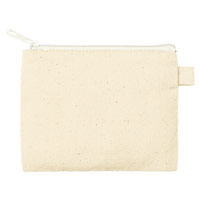 カラーファスナーキャンバスフラットポーチ（SS）