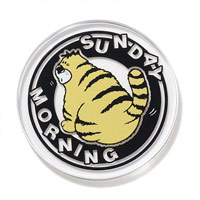 円形 アクリルステッカー（クリア） 写真やイラストなどフルカラー印刷可能！透明感がかわいい丸型アクリルシール オリジナルの自作シールを格安で1個から