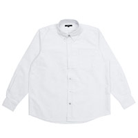 AITOZ メンズ長袖オックスボタンダウンシャツ