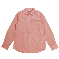 レッド AITOZ 長袖ボタンダウンシャツ（コードレーン）