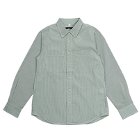 グリーン AITOZ 長袖ボタンダウンシャツ(コードレーン)