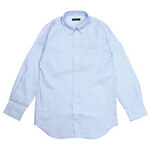 AITOZ 長袖ボタンダウンシャツ（ヘリンボーン）