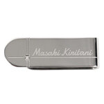 ステンレス マネークリップ（クロスライン）