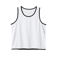 ホワイト MARKLESS STYLE カスタムデザインポリエステルドライビブス