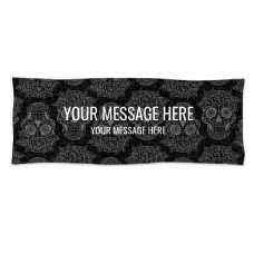 シュガースカルのメッセージ入りタオルをオリジナルでプリント　メンズデザインのテンプレート　スポーツタオルの無料デザインテンプレート