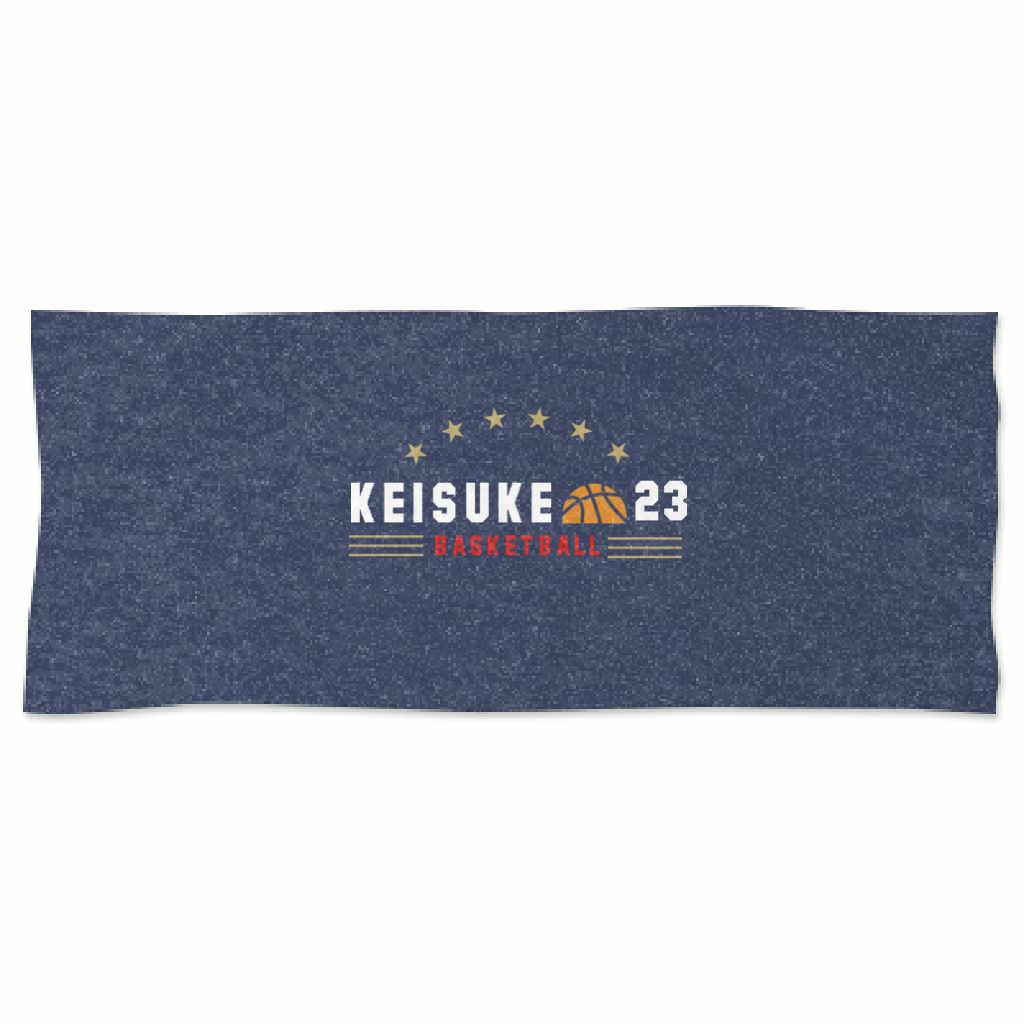 フェイスタオル 2フェイス バスケットボールのイラストと背番号入りフェイスタオルをオリジナルでプリント 運動系部活のテンプレート作例詳細 オリジナルプリント