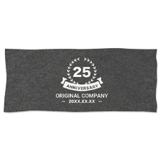 企業向け周年記念オリジナルタオル制作 ロゴとメッセージのテンプレート