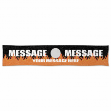 メッセージを入れられる炎のマフラータオルをオリジナルでプリント　スポーツ応援のテンプレート