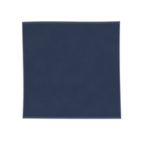 ブルー 今治製 四方ヘムハンカチタオル