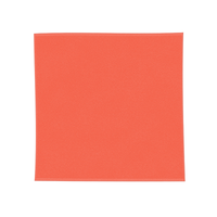 オレンジ 今治製 四方ヘムハンカチタオル