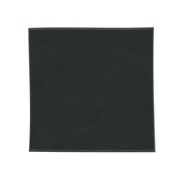 ブラック 今治製 四方ヘムハンカチタオル