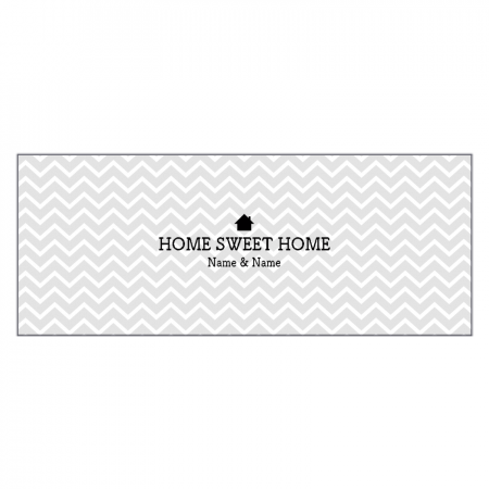 厚手ソフトタッチフェイスタオル 無料テンプレート 引越し Home Sweet Home モノクロ作例詳細 オリジナルプリント