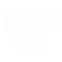 ホワイト Tシャツ型 高密度シャーリング ハンカチ