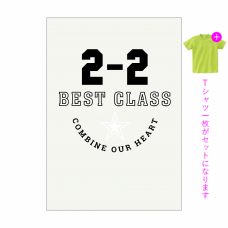 星とカレッジ風ロゴのクラTをオリジナルでプリント クラスTシャツのテンプレート　オリジナルクラスTシャツキット（A4）の無料デザインテンプレート