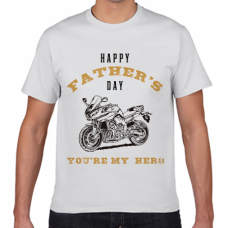 バイク好きなお父さんに！イラスト入り父の日のTシャツをオリジナルでプリント　父の日のテンプレート　短納期Tシャツの無料デザインテンプレート