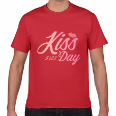 キスの日5／23のTシャツをオリジナルでプリント 今日は何の日のテンプレート　短納期Tシャツの無料デザインテンプレート