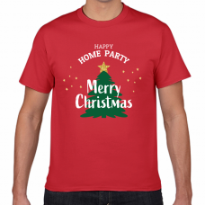 リモートのクリスマスパーティーにも！ツリーのイラスト入ったTシャツをオリジナルでプリント　クリスマスのテンプレート　短納期Tシャツの無料デザインテンプレート