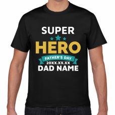 カジュアルなメッセージロゴ入り父の日のTシャツをオリジナルでプリント　父の日のテンプレート　短納期Tシャツの無料デザインテンプレート