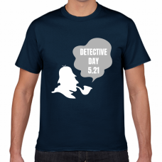 探偵の日5／21のTシャツをオリジナルでプリント 今日は何の日テンプレート　短納期Tシャツの無料デザインテンプレート
