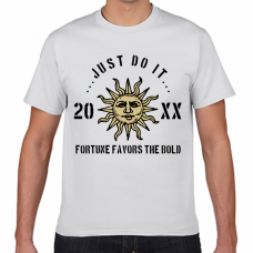 ギリシャ風の太陽イラスト入りTシャツをオリジナルでプリント　メンズデザインのテンプレート　短納期Tシャツの無料デザインテンプレート