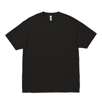 ブラック American Apparel 6.0oz ヘビーウェイトコットンTシャツ