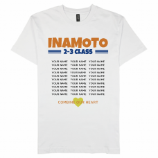 カジュアルなクラスロゴのTシャツをオリジナルでプリント クラスTシャツのテンプレート　COTTON HERITAGE 5.5oz プレミアムプリントTシャツの無料デザインテンプレート