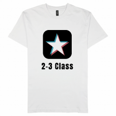 星のロゴが映えるクラスロゴTシャツをオリジナルでプリント クラスTシャツのテンプレート　COTTON HERITAGE 5.5oz プレミアムプリントTシャツの無料デザインテンプレート