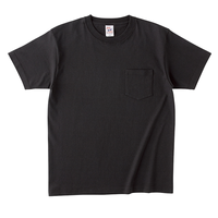 ブラック Cross Stitch オープンエンドマックスウェイト ポケットTシャツ