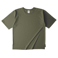 グリーン Cross Stitch オープンエンドマックスウェイト メンズオーバーTシャツ