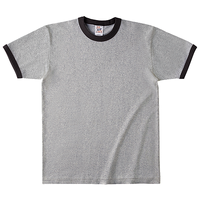 グレー Cross Stitch オープンエンドマックスウェイト リンガーTシャツ