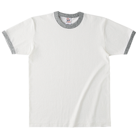 ベージュ Cross Stitch オープンエンドマックスウェイト リンガーTシャツ