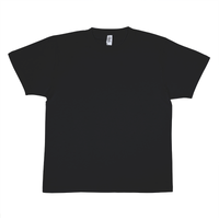 ブラック D-FACTORY 5.6oz プレミアムプロモーションTシャツ